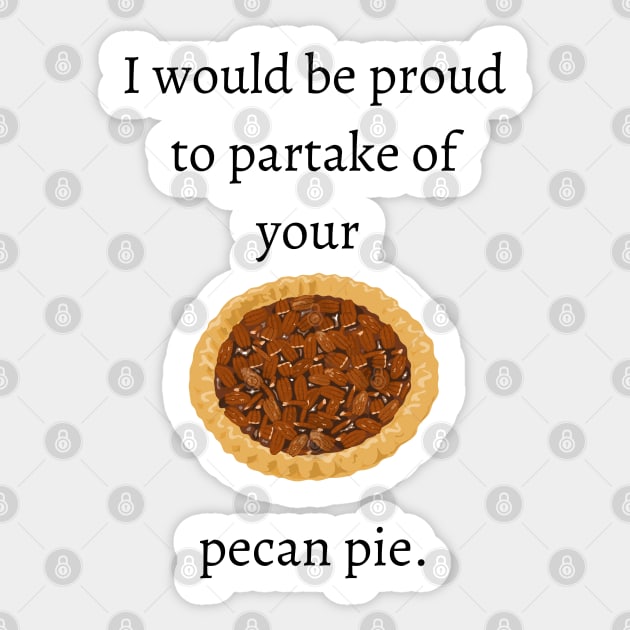 When Harry met Sally/Pecan Pie Sticker by Said with wit